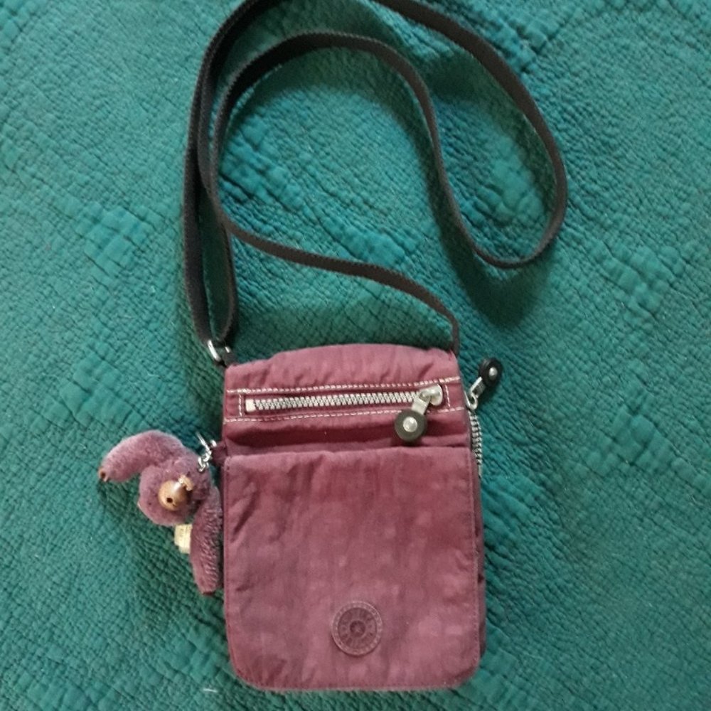 Kipling Purple Eldorado Crossbody Bag Gem
